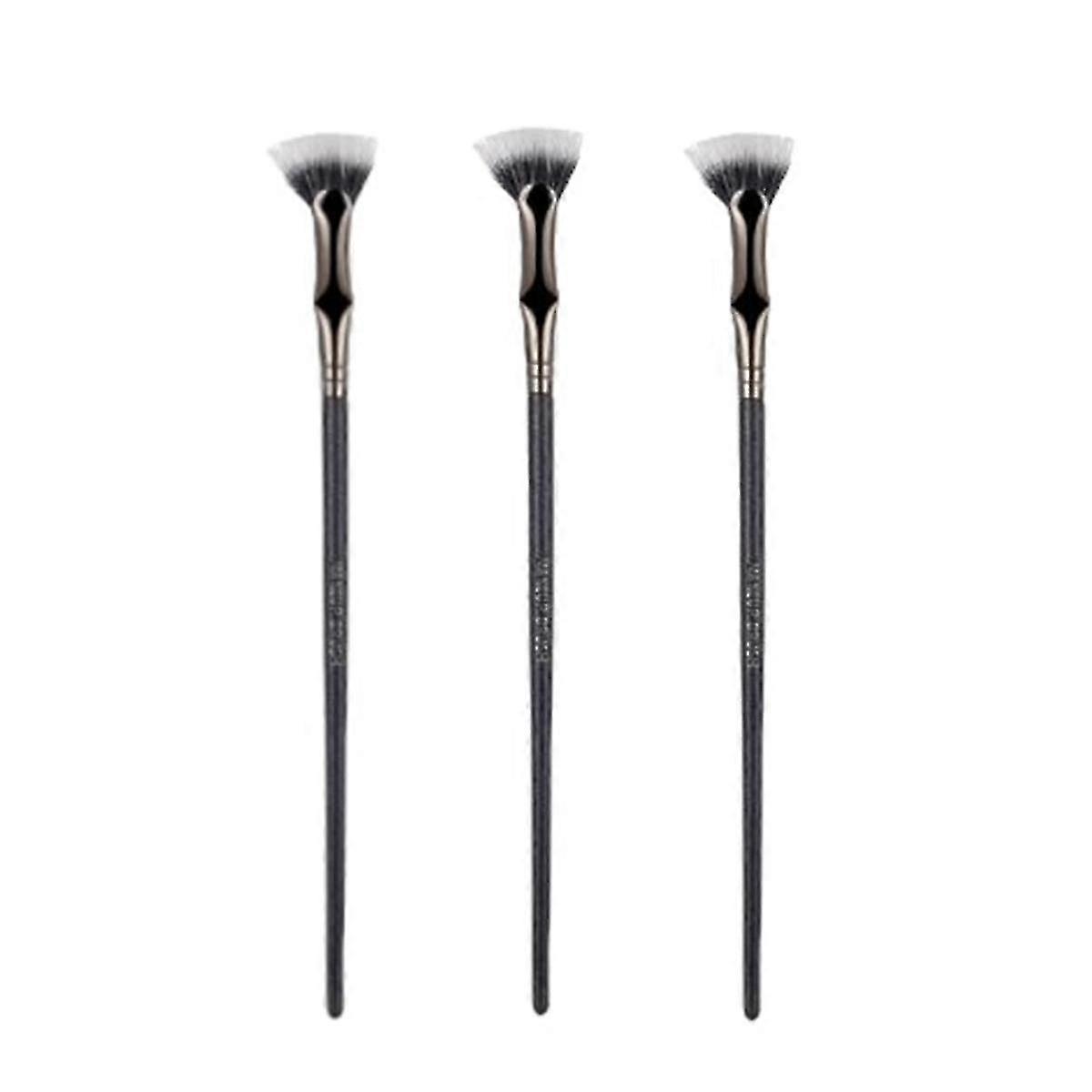 Scalloped Lash Brush, Fan Brush for Lashes Eyelash Separator Tool, Eyelash Comb for Upper Lower Eye 3pcs