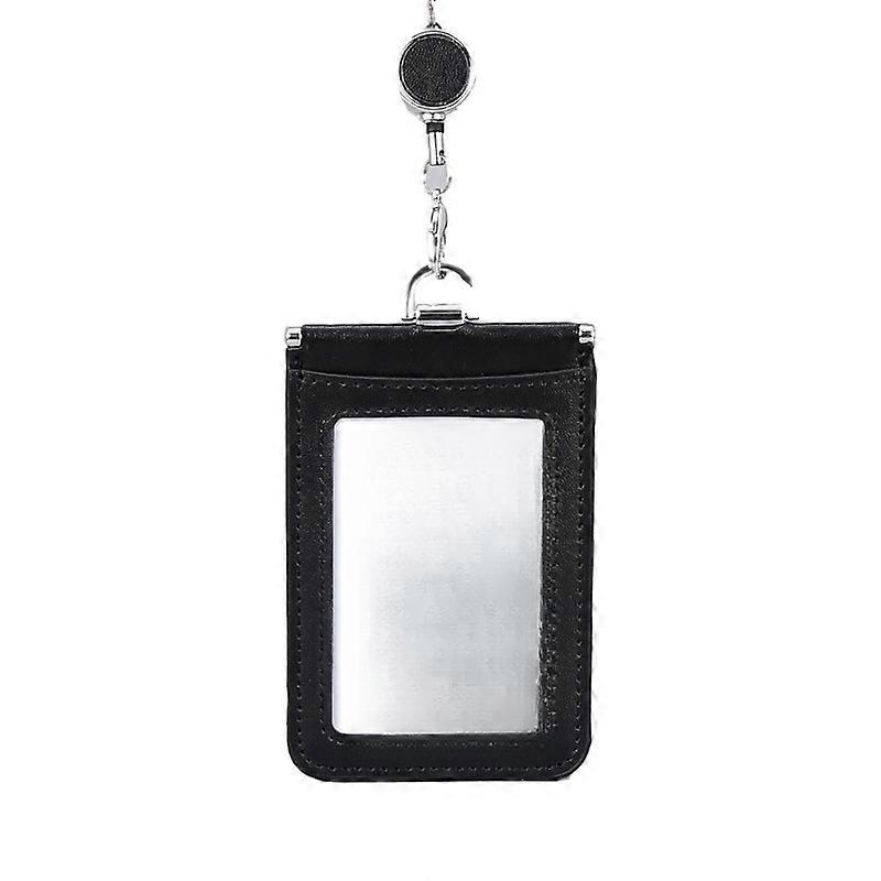 ID-korthållare i läder med infällbart snodd