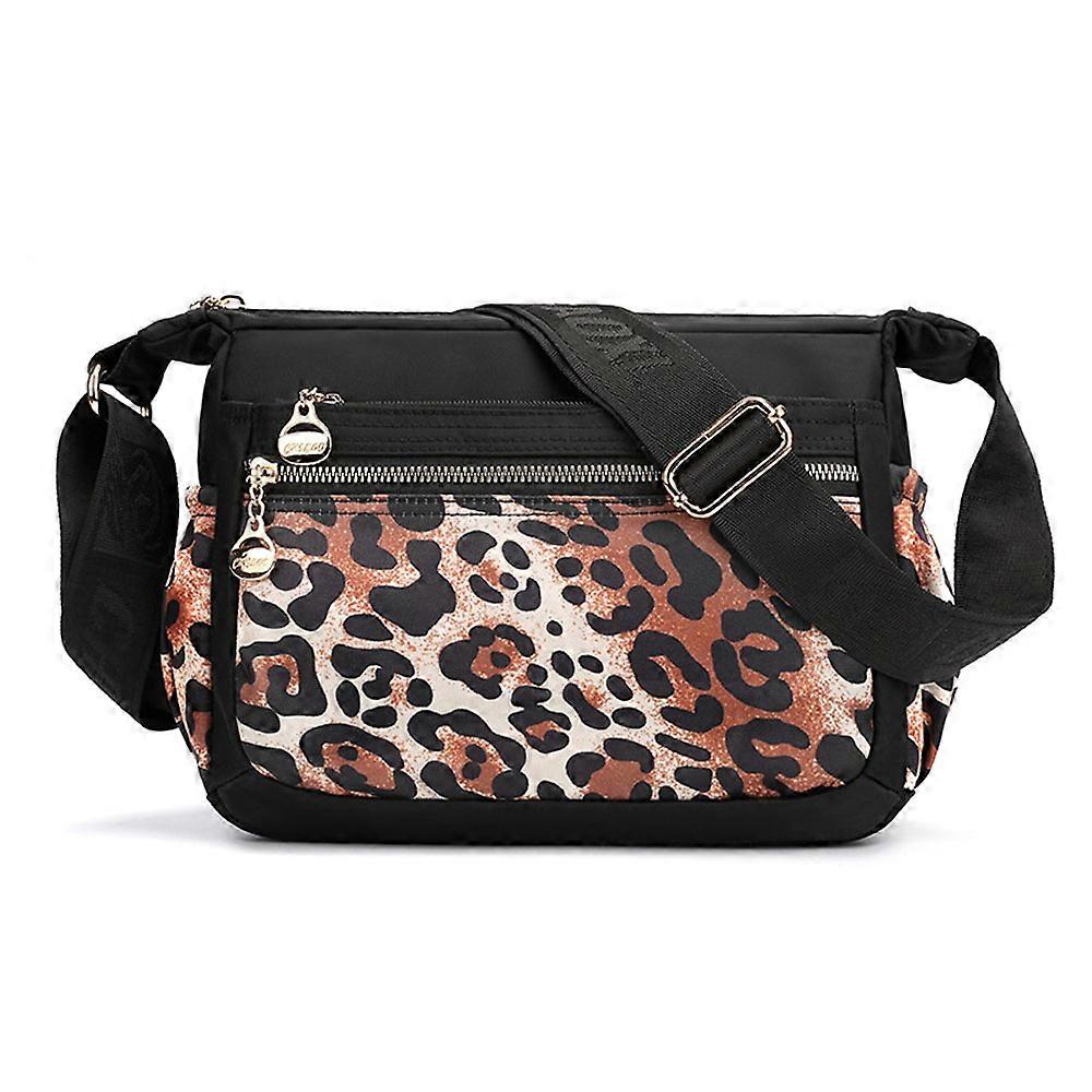 Casual Waterproof Nylon Shoulder Bag with Multiple Compartments Compact and Stylish Everyday Carry