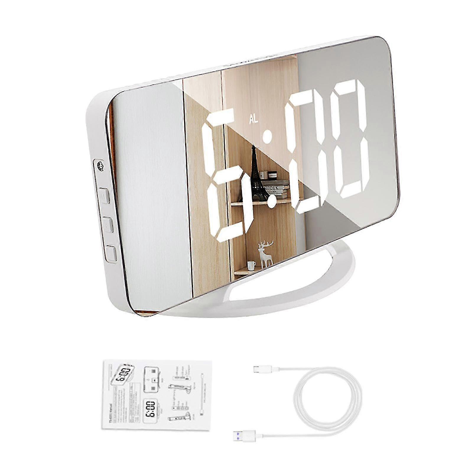 Alarm Clock Kitchen Digital Display Home With Backlight Bedroom Bedside Desktop
