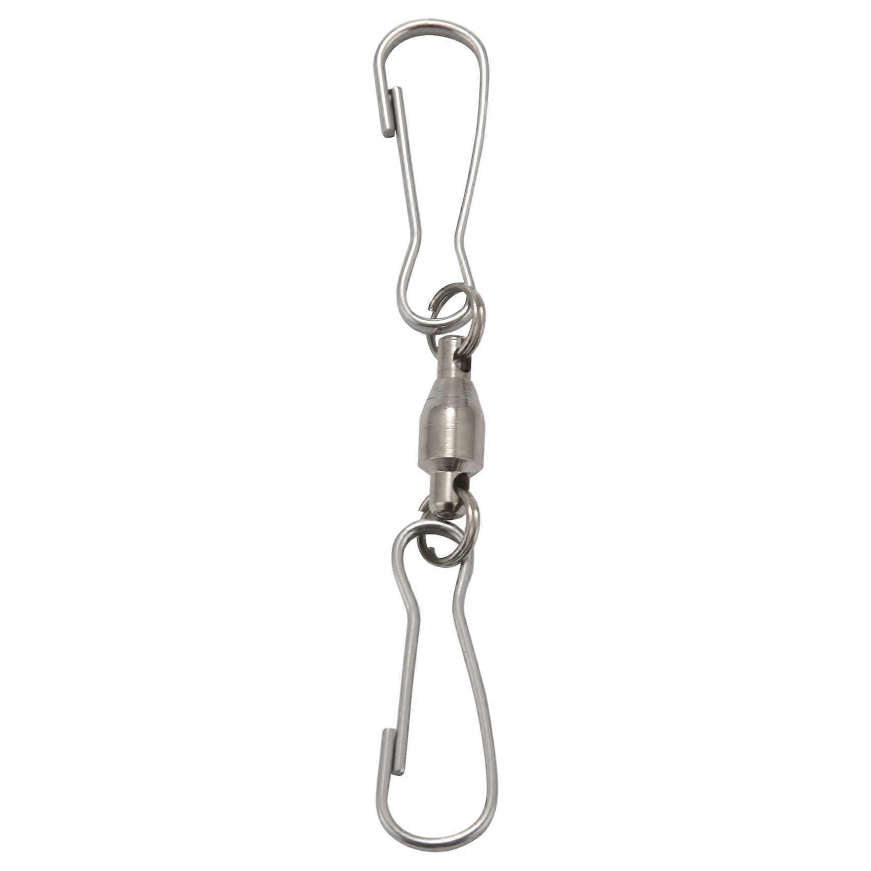 12 Pack Spinning Double Clip Swivel Hooks for Wind Spinners, Hanging Windsock, Bird Feeders, Wind C