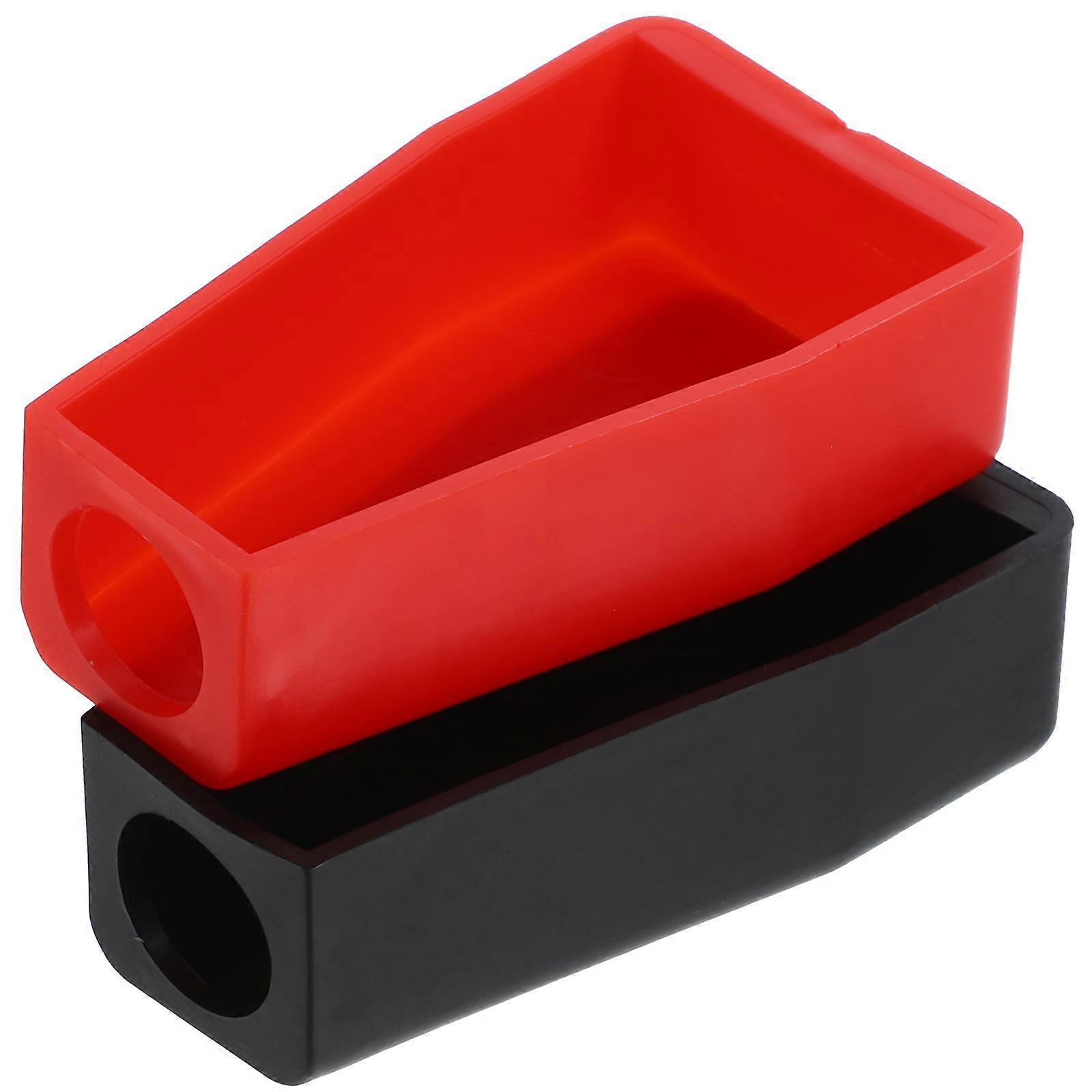 2pcs Battery Terminal Covers Insulating Battery Covers Battery Terminal Caps Cable Covers