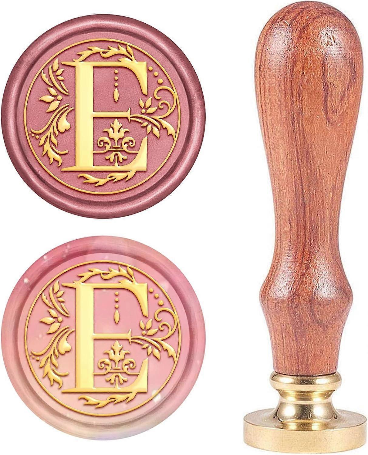 Letter T pattern Wax Seal Stamp With Removable Vintage Retro Brass Head