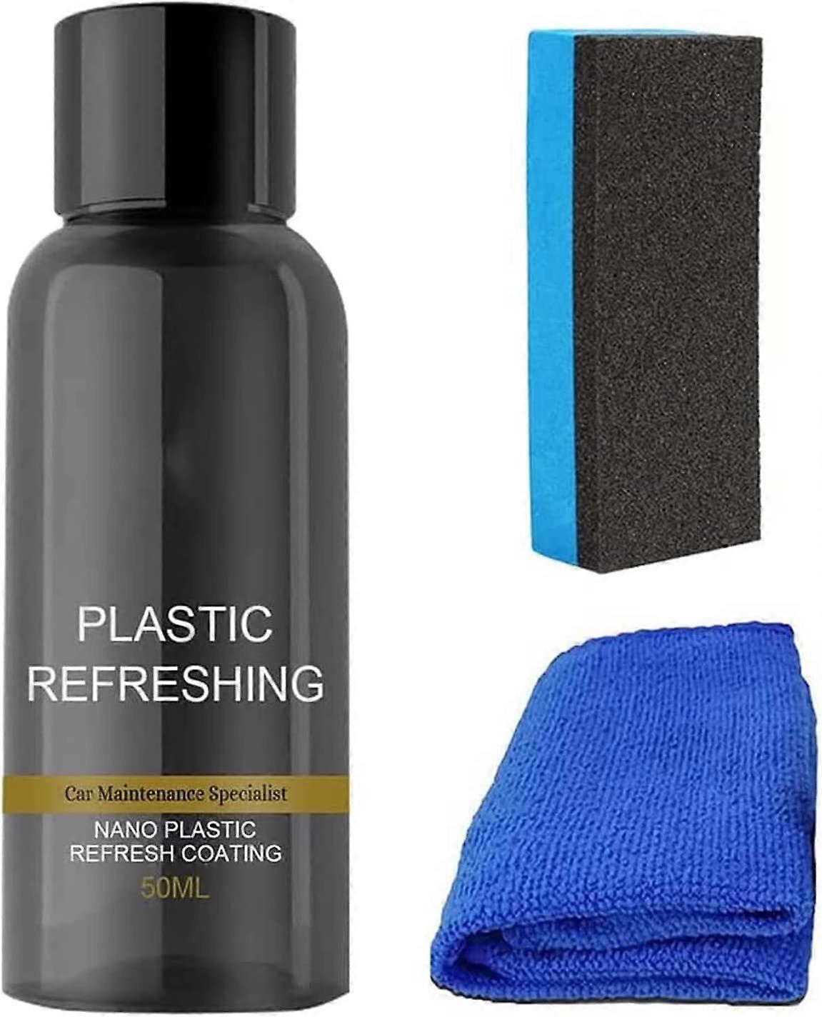 30/50ML Liquid Car Plastic Part Retreading Agent Reconditioning Agent  Auto Leather & Plastic Refurbishment Paste