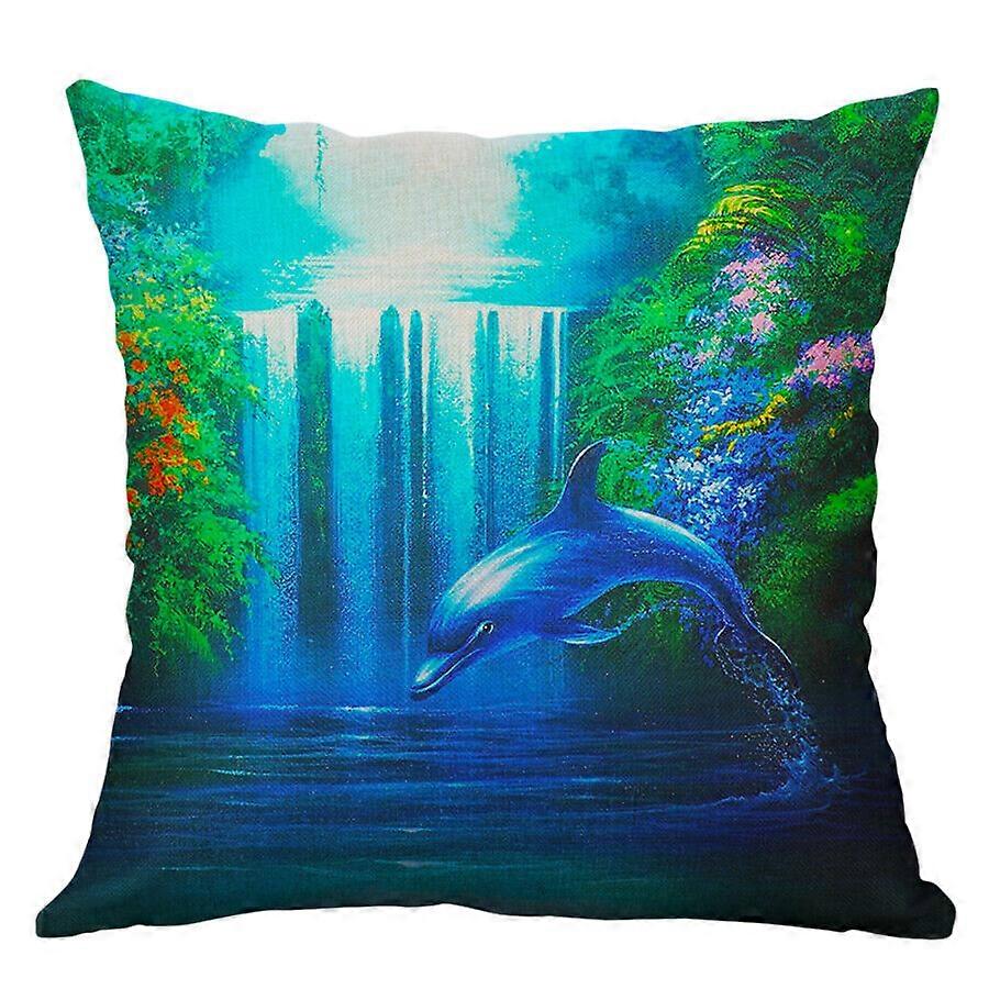 海の風景枕カバーコットンリネンクッションカバーソファ家の装飾デザイン519jpjcjh