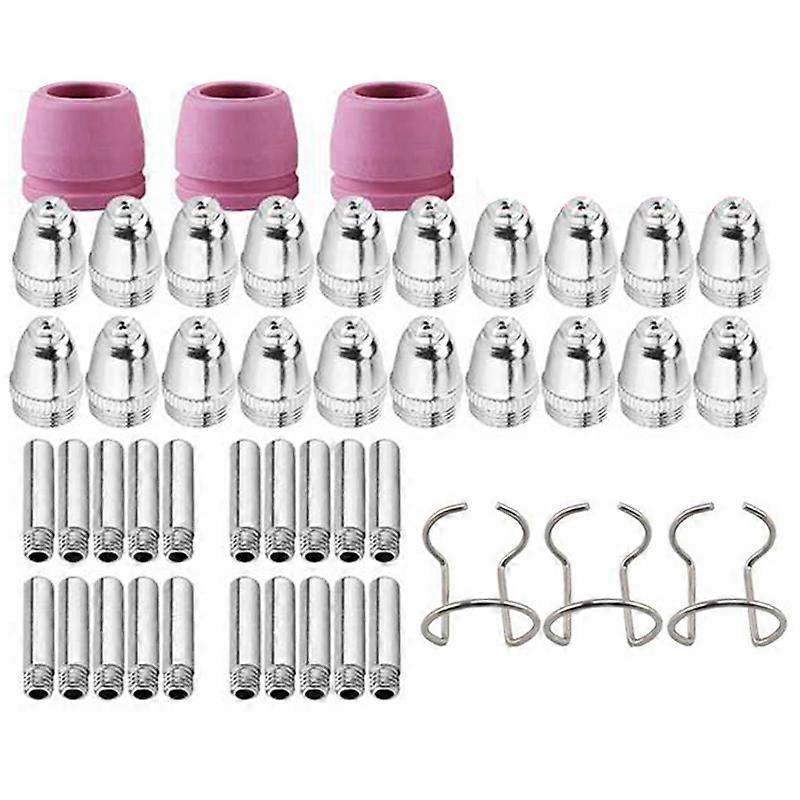46PCS for SG-55 -60 WSD-60 Plasma Cutter Consumables Kit Plasma Cutting Torch Tip Nozzles Electrode