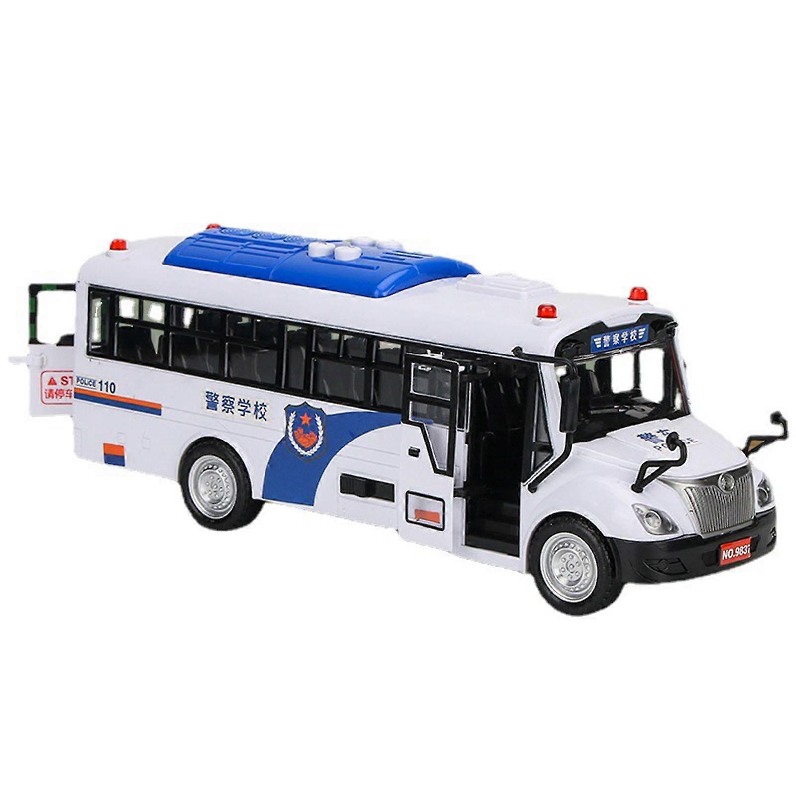 Police Car Model with Light & Openable Door Musical Simulation Vehicle Model