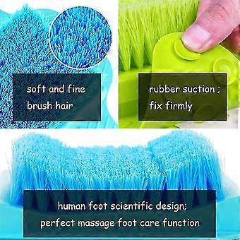 Shower Foot Brush Scrubber Massager Cleaner - Blue