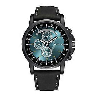YAZOLE 322 Números Arábigos Esfera Reloj de Cinturón Deportivo Hombre Luminoso Reloj de Cuarzo de Negocios