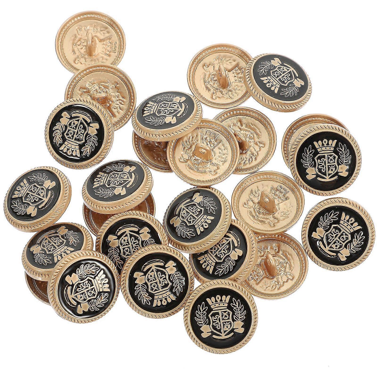 20pcs Sewing Buttons Exquisite Buttons Retro Style Buttons Multipurpose Clothing Buttons