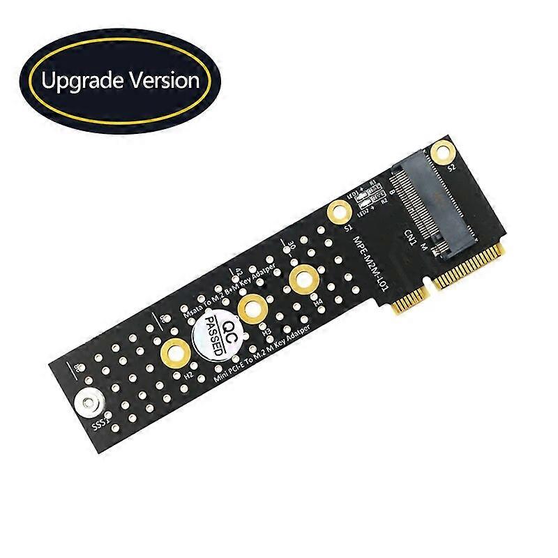 M.2 NVME SSD to Mini PCIE Adapter Riser Board Converter Card Support 2230 2242 2260 2280 Key M NVME M.2 SSD for Desktop Computer