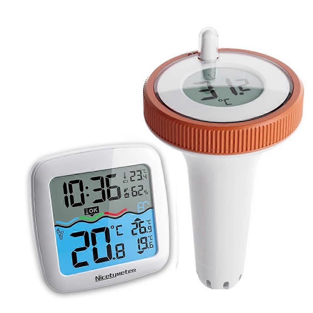 Wireless Connection LCD Display Digital Thermometer 3 Channels Waterproof Swimming Pool Temperature Measuring Meter