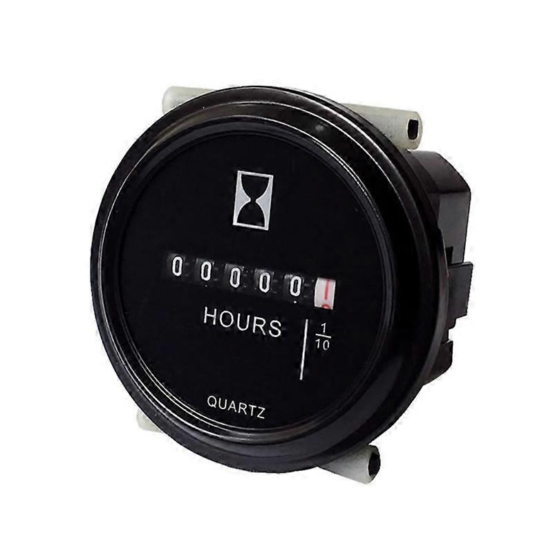 Round Hour Meter Counter Industrial Electronic Mechanical Timer for Car ATVs