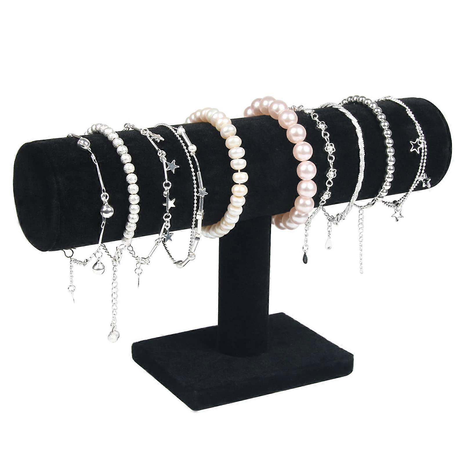 Bracelet Holder, Watch Holder, Velvet Bracelet Display Stand, T Bar Display Holder For Jewelry Bracelet Watch Display