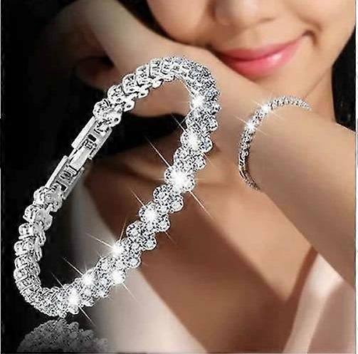 Zirconia Crystal Bracelet White