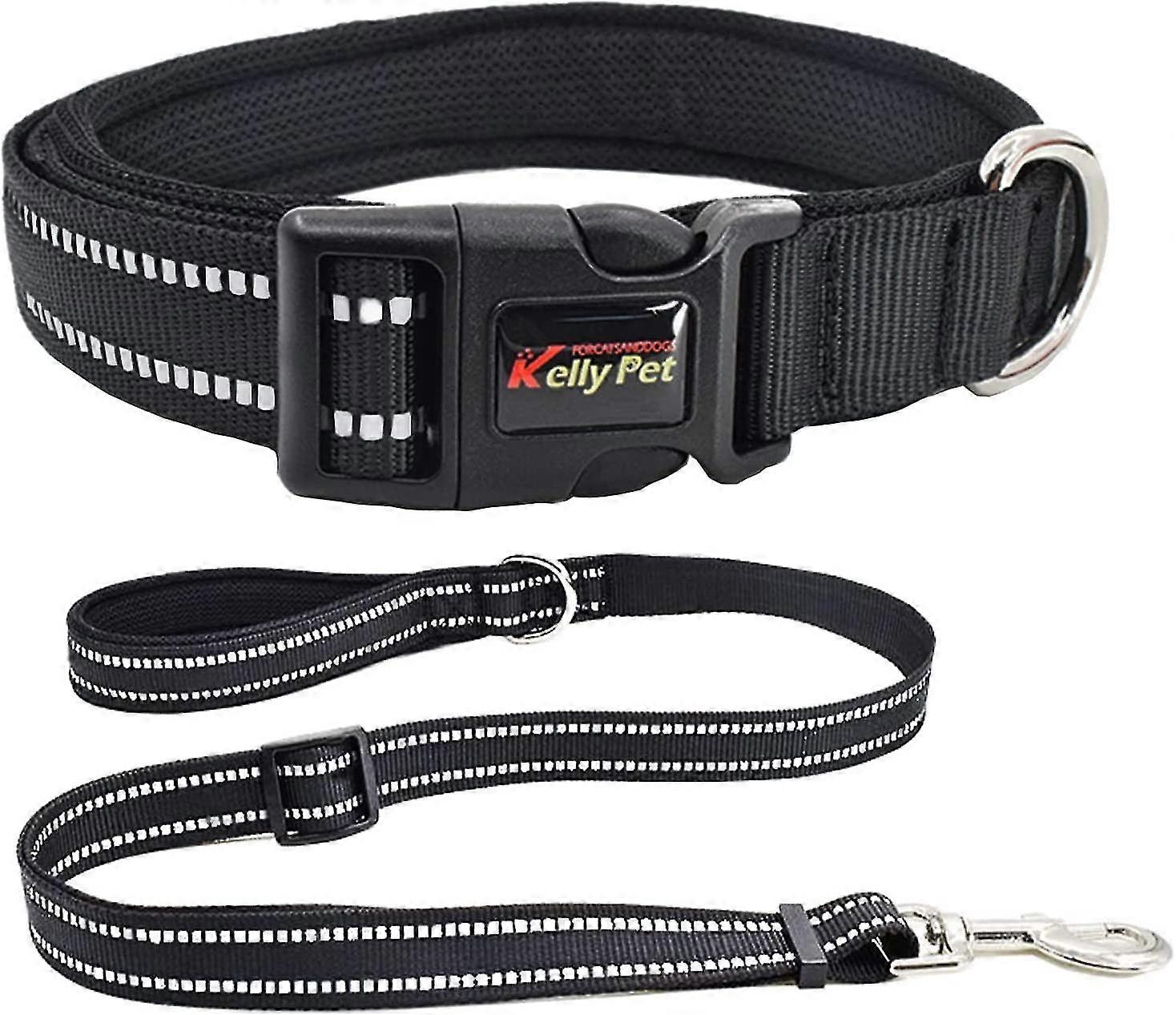 Reflective Dog Collar, Adjustable Basic Dog Collar With Safety Locking Buckle