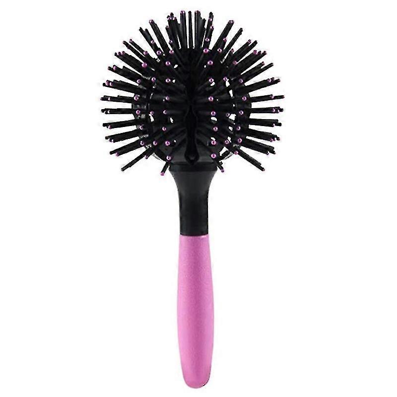 3d Spherical Comb Hair Brush Spherical Comb Bomb Curl Hair Brush Styling Salon Round Hair Curling Tool