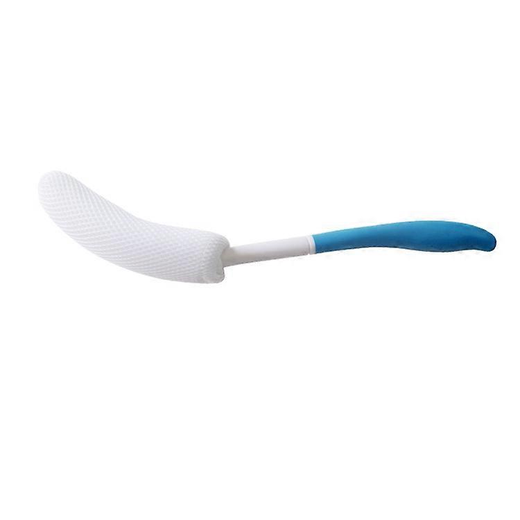 Long Curved Bath Brush, Soft Sponge Head Shower Brush