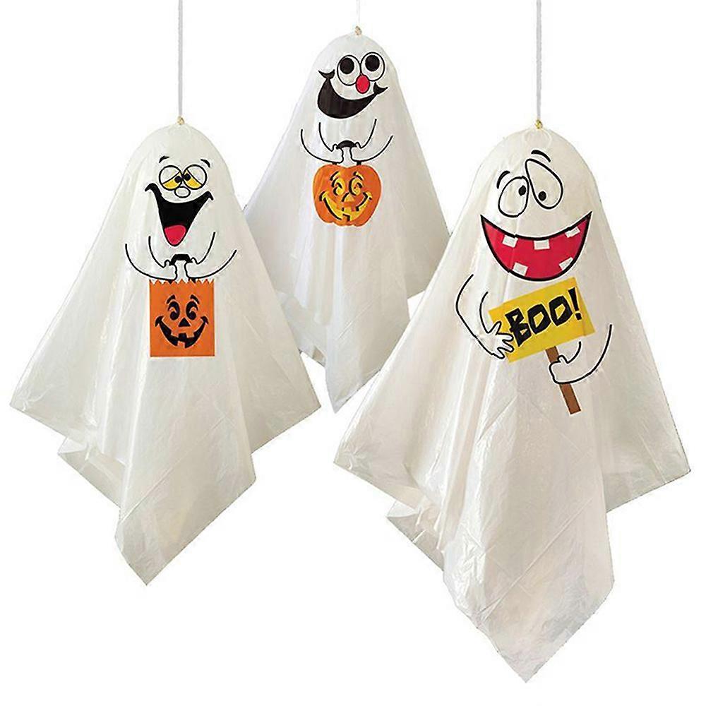 3 יחידות ליל כל הקדושים רדוף תלוי רוח רפאים תפאורה ספוקס אביזרי מסיבה