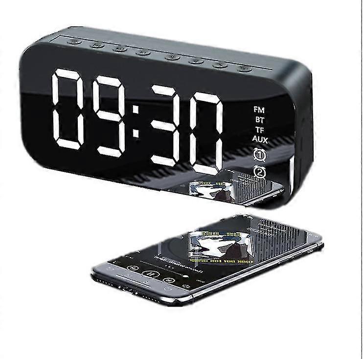 Multifunctional Led Digital Alarm Clock, Bluetooth Speaker, Bedside Desktop Luminous Electronic Music Box