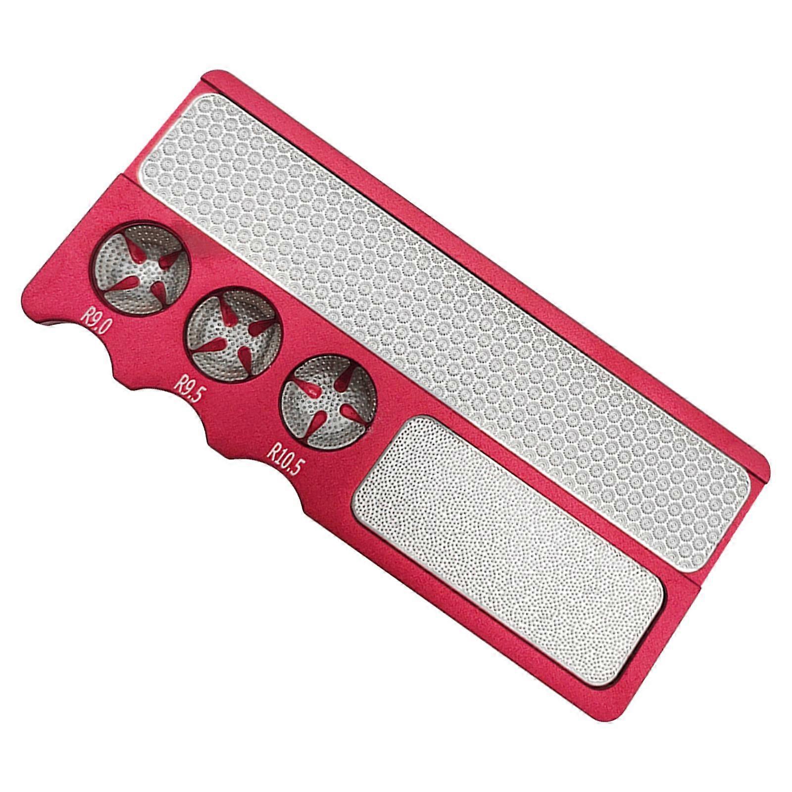 Billard Pool Queue Tip Shaper Brünier Tapper 4 in 1 Queue Tip Schleifer Rot