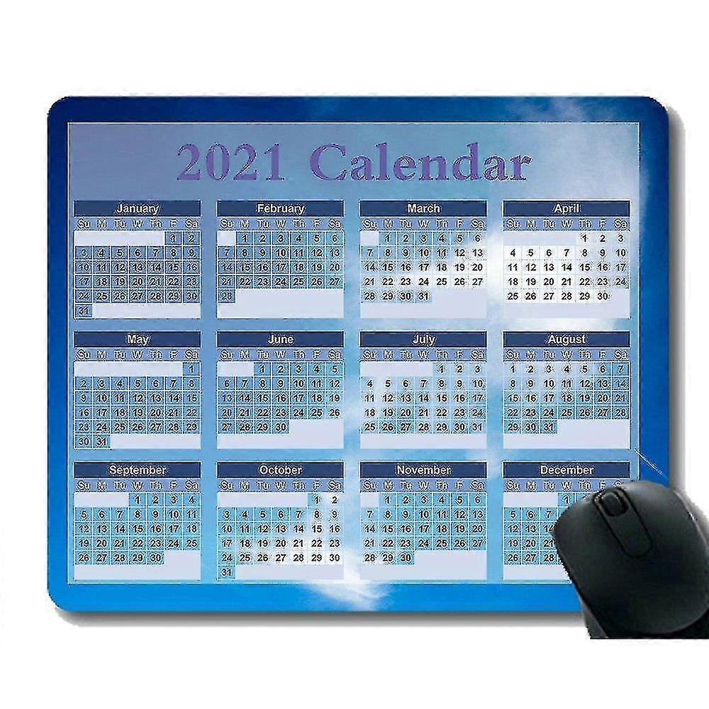 Gaming Mouse Pad,clouds Calendar