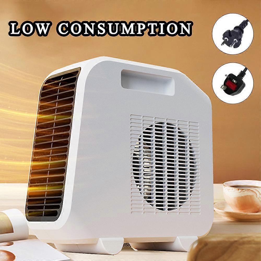UK/EU Plug Electric Air Heater Fan Overheat Protection