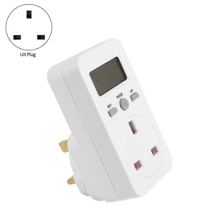 Digital Power Meter Plug-In Socket Electric Wattmeter Energy Monitor Uk Plug