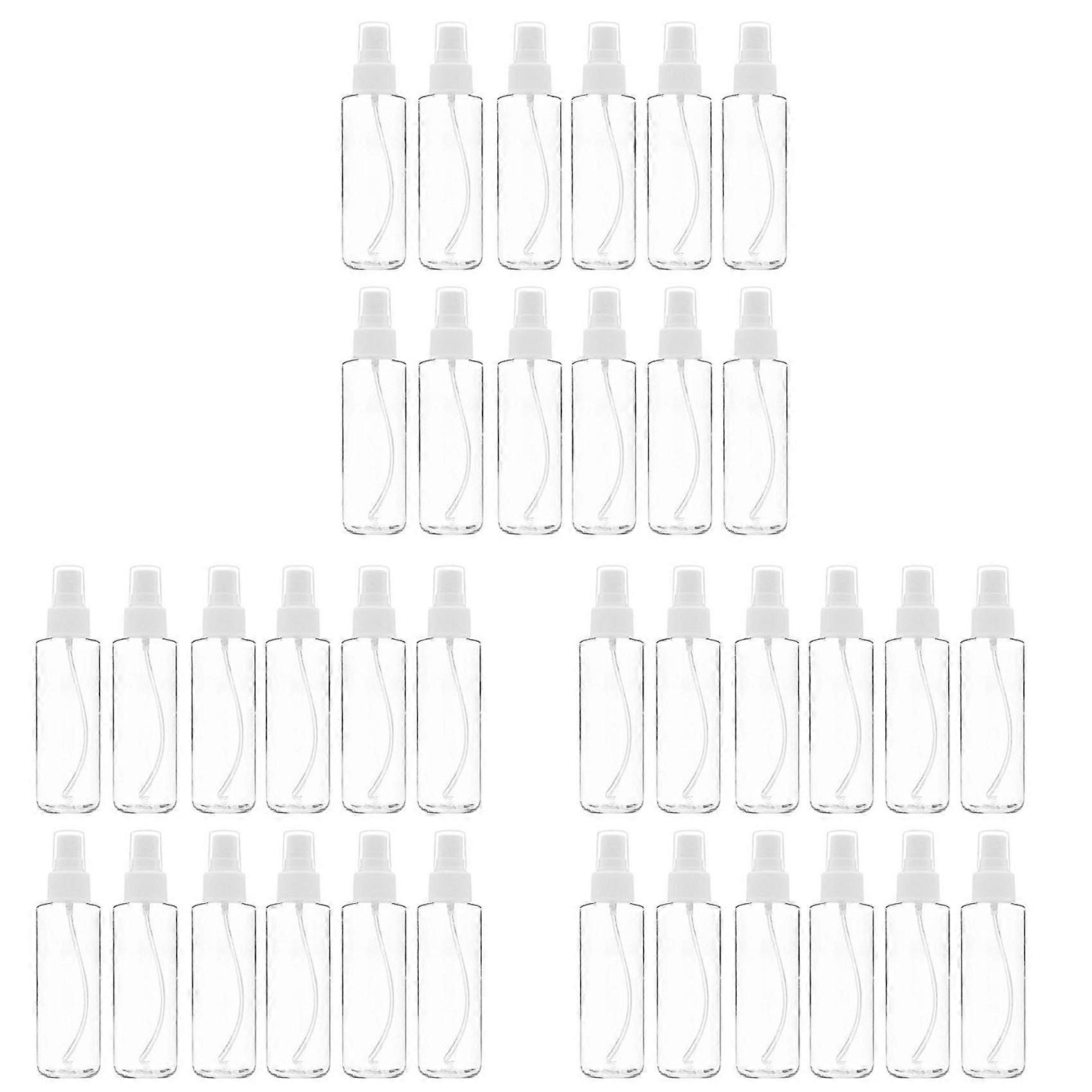 36 Pack Fine Mist Clear Spray Bottles 120 Ml (4 Oz) with Pump Spray Cap, Reusable and Refillable Em