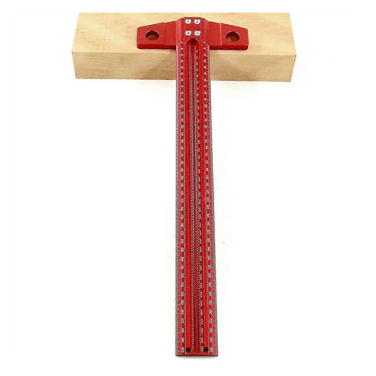 EVAGO Righello per fori in lega di alluminio di lusso 1 mm Righello per incisione di linee ad alta precisione Calibro per marcatura a linee incrociate a forma di T per la lavorazione del legno