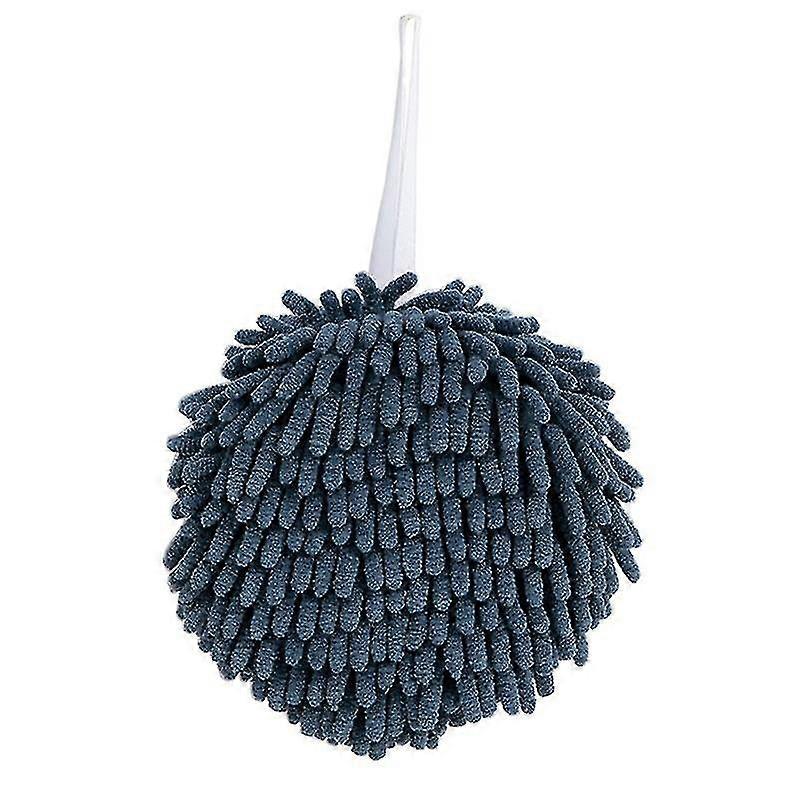 Chenille Hand Towel Ball With Hanging Loop Microfiber Super Absorbent Washcloth