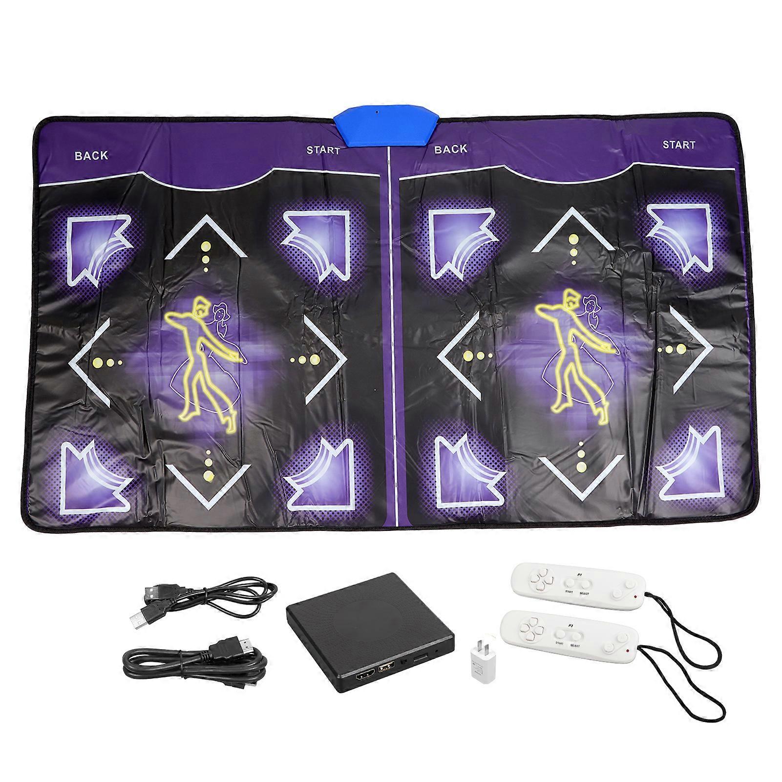 Dance Mat Yoga HD Multimedia Interface Built in Music Double Game Dance Floor Mats Supports Memory Card 100?240V US Plug