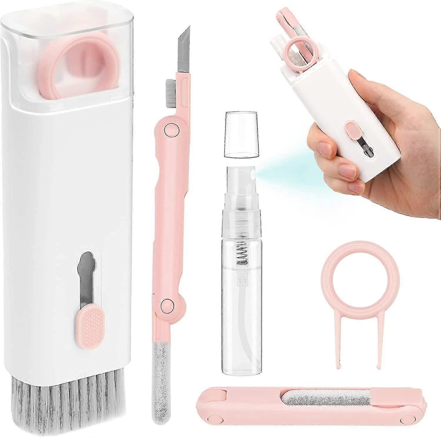 7 In 1 Airpod Pro Cleaner Kit With Spray, Multi-function Electronic Keyboar