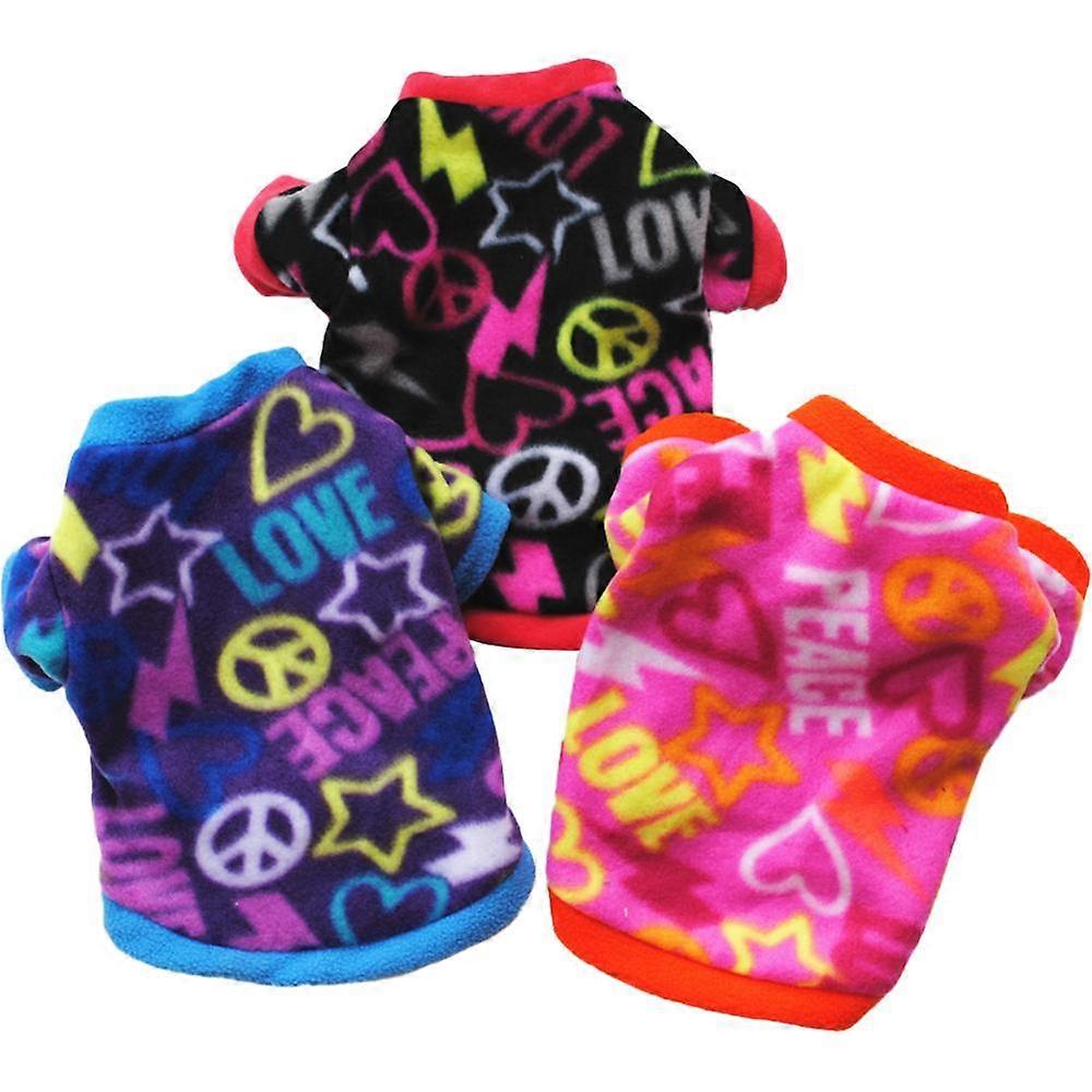 Vintervarm fleecetröja för liten hundflicka Chihuahua Yorkies, Kläder för små valpar, Söta hundtröjor