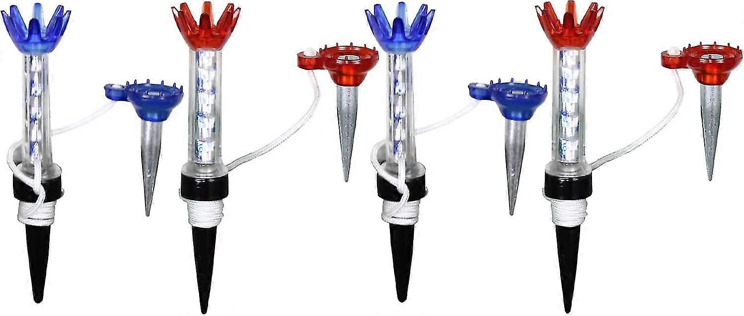 Golf Practice Tee 4-pack, Magnet Tee And Rubber Tee For Driving Range And Practice Mats