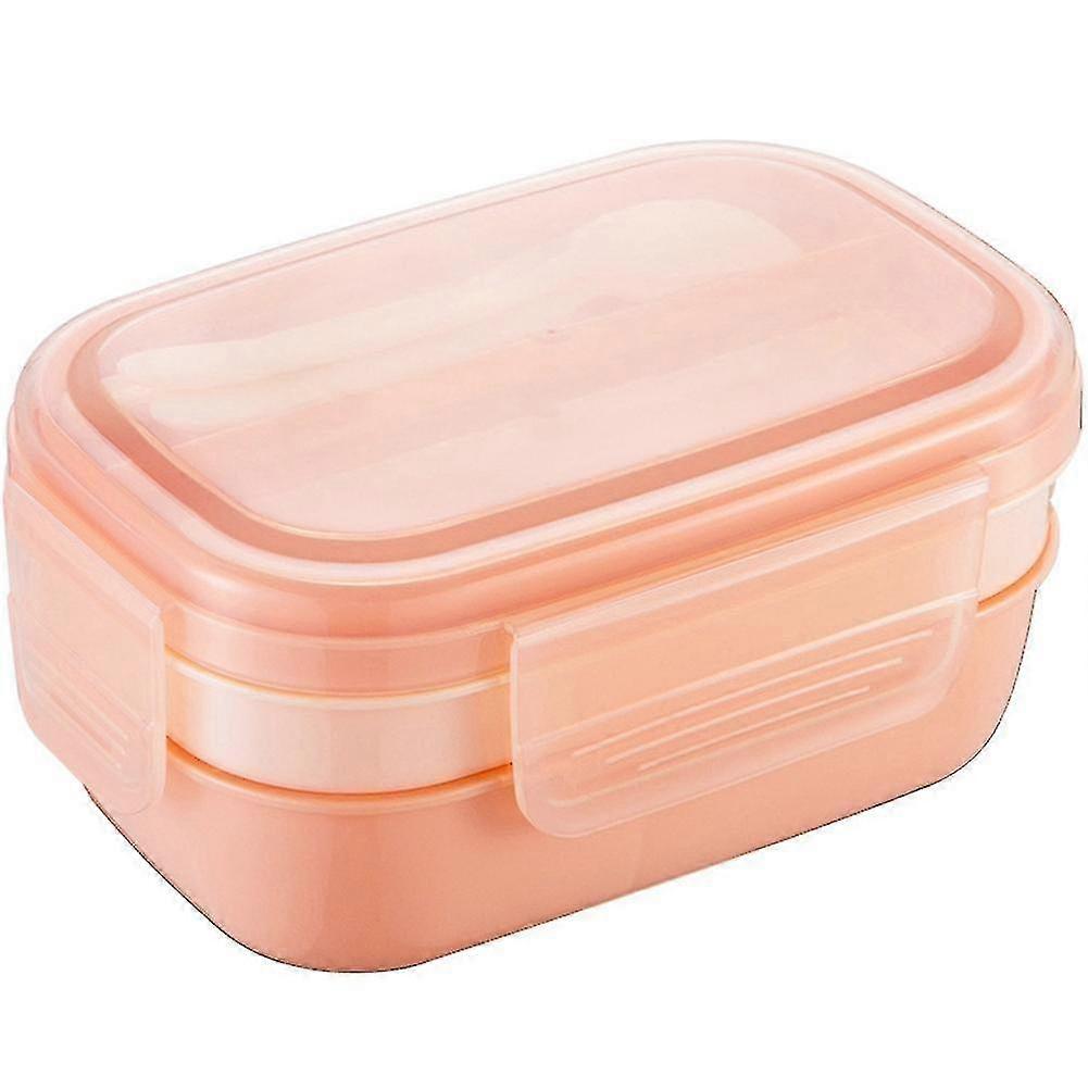 Lunch Box, 3 Layers All-in- Bento Box With Utensil Set, Leak- Bento Box For Dining Out, Wor