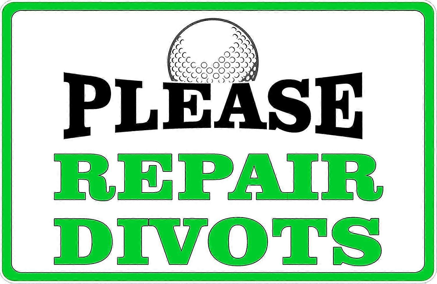 Por favor, repare o sinal de Divots. 8x12 polegadas OU 12x16 polegadas de metal. Modo 2678