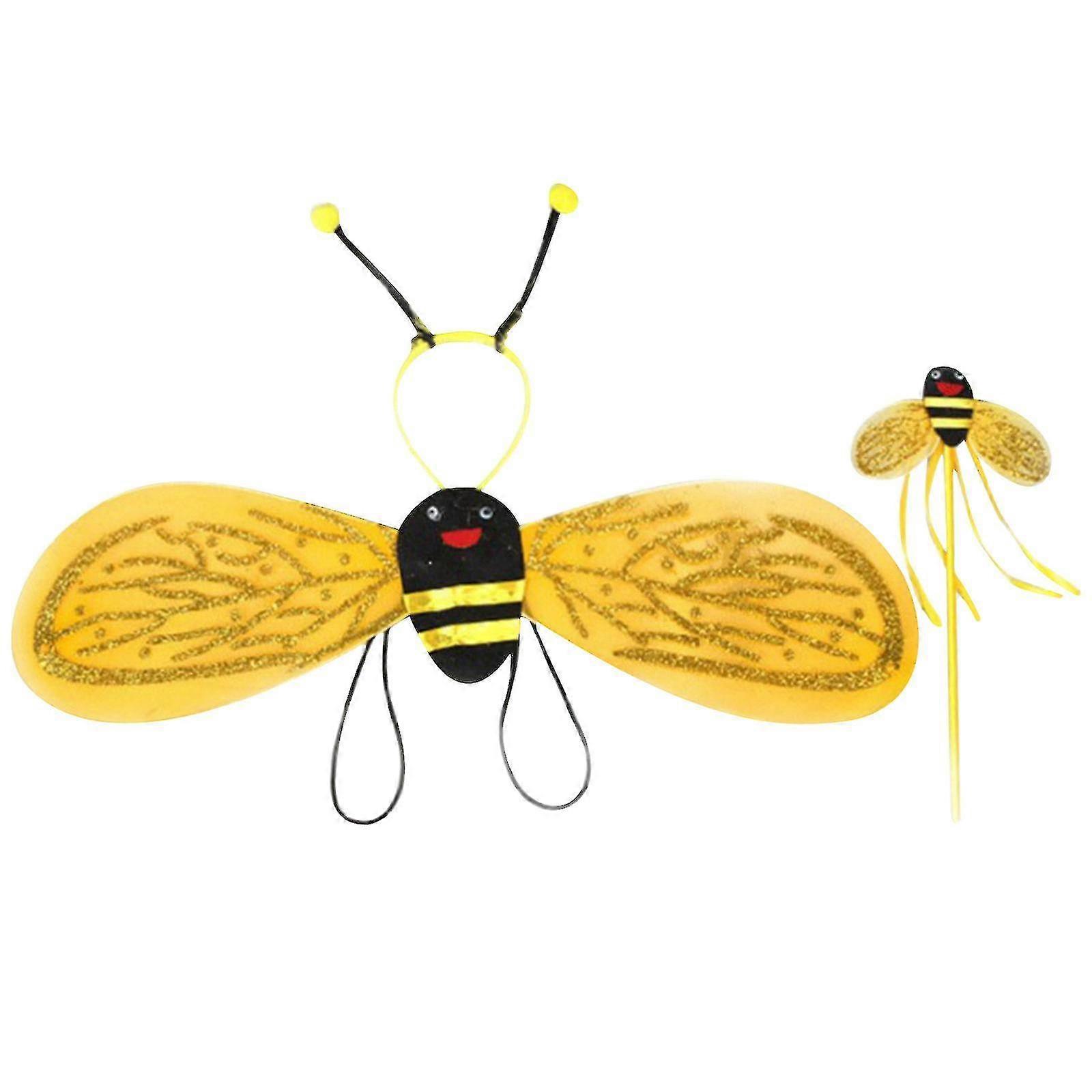 Childrens Stage Performance Bee Props, 3 Pieces, Yellow