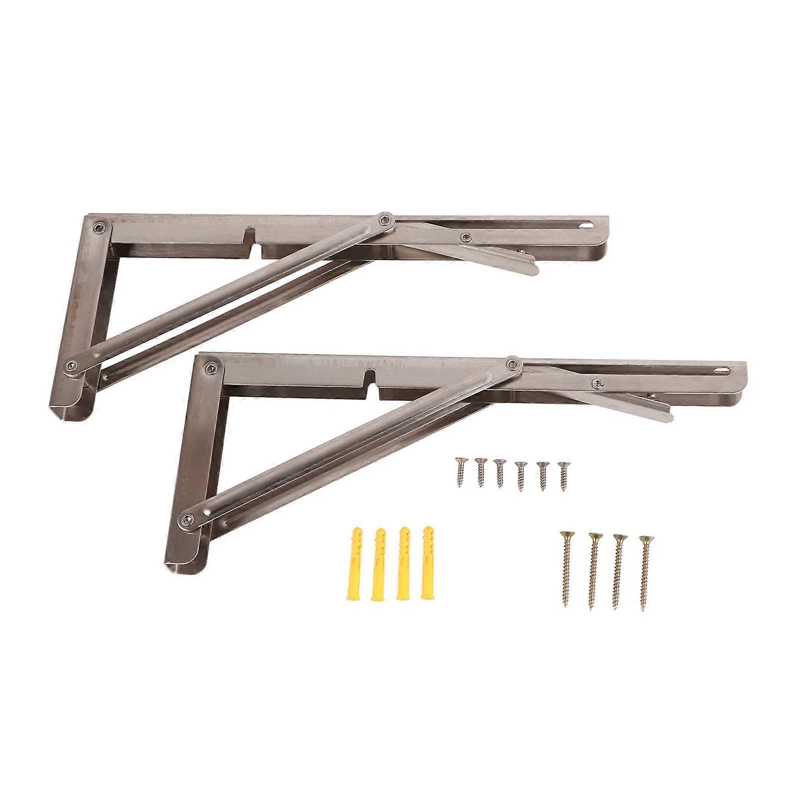 Triangular Folding Angle Bracket Thickened Stainless Steel L Shaped Folding Angle Support for Kitchen Bedroom