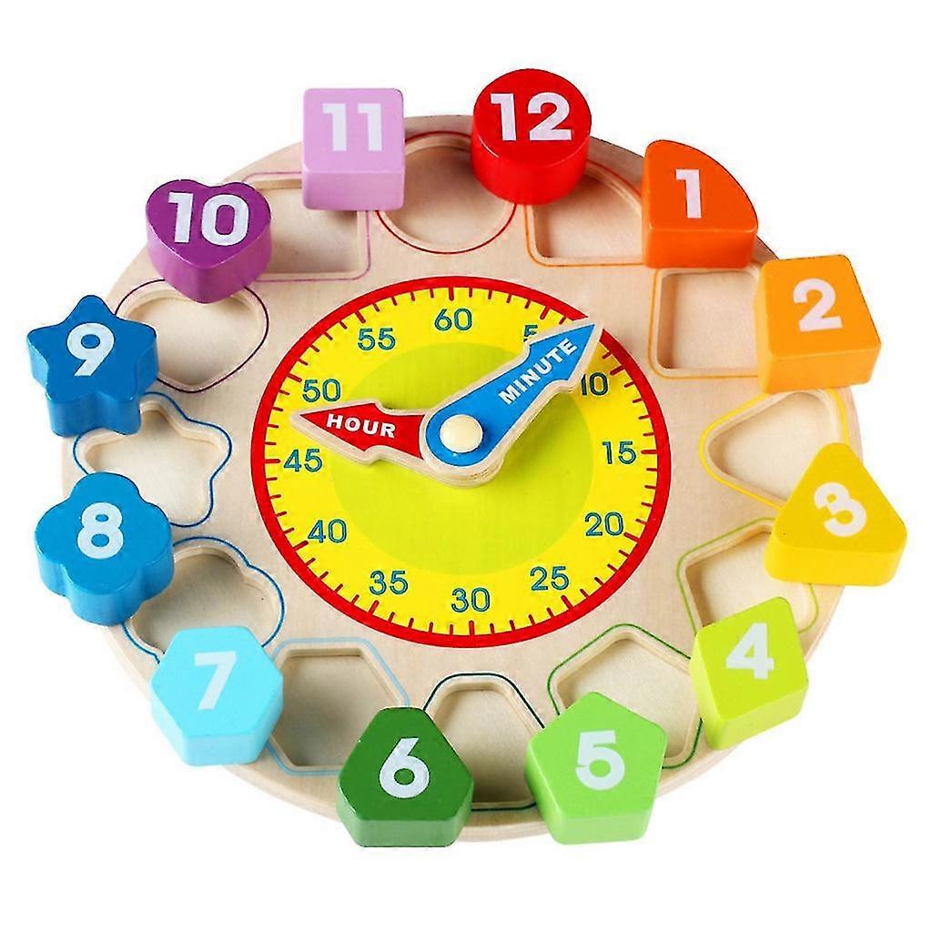 Telling Time Teaching Clock With Movable Hands For Classroom Teaching Aids