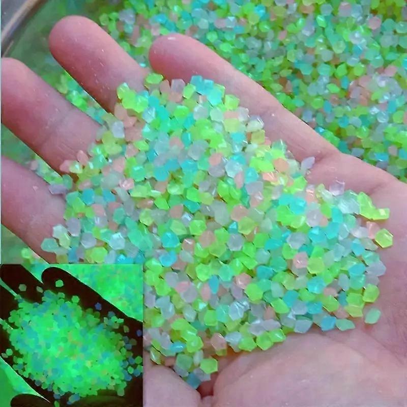 2000pcs/bag Luminous Sand Gravel Set - Create Magical Wishing Star Bottles & Glow-in-the-Dark Aquarium Landscapes - 50g Vibrant Fluorescent particles