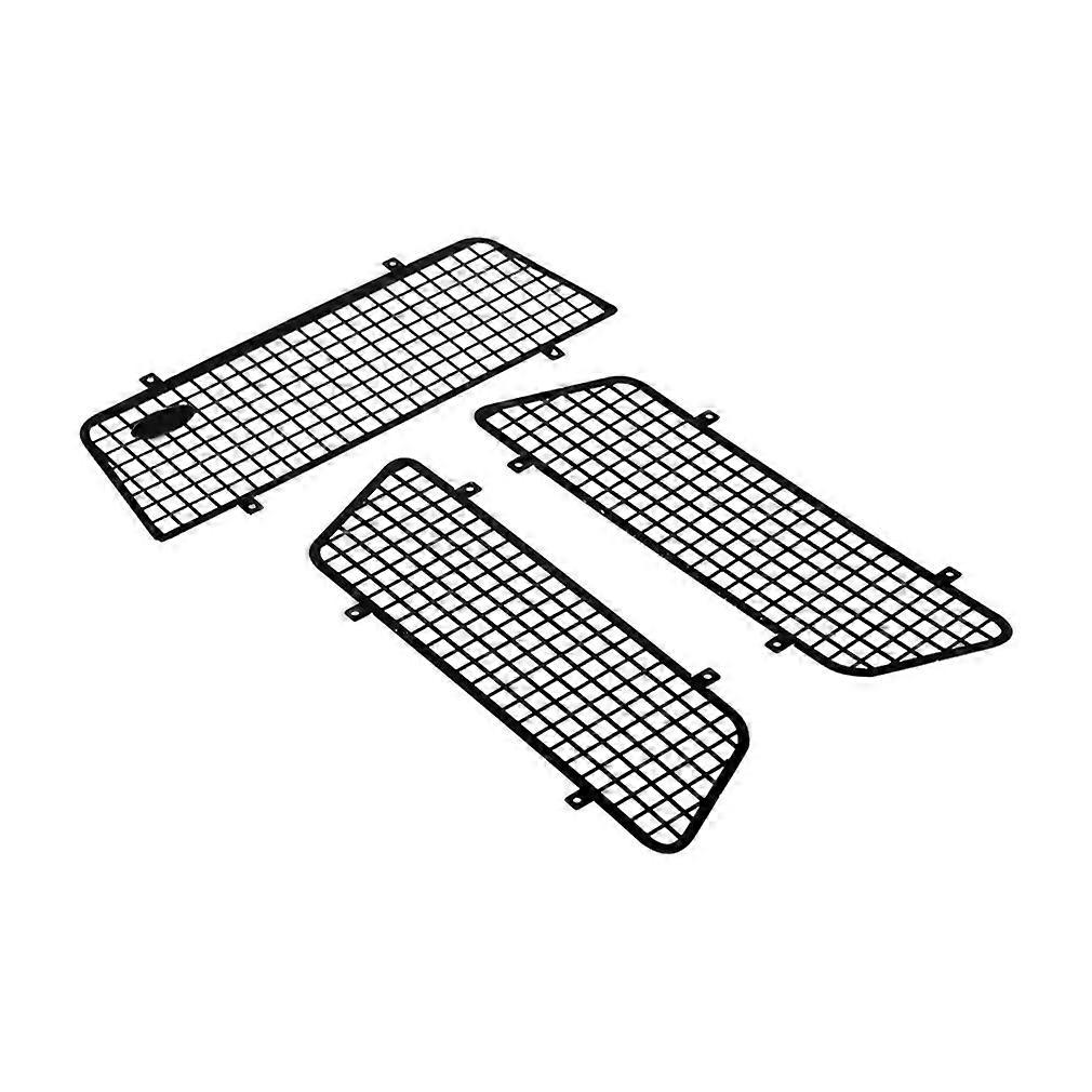 3PCS Metal Window Mesh Protective Net Net Guard With Logo For 1/10 RC Rock Car Traxxas TRX4 RC Decoration