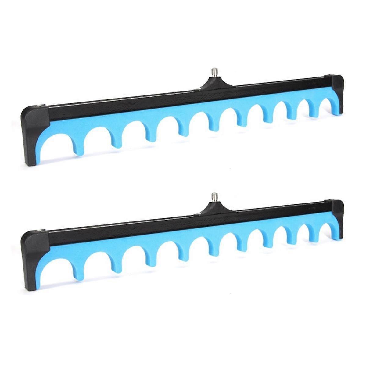 2Pcs 10-Hole Fishing Brackets Sea Poles EVA Universal -Bar Brackets Large Poles Chajia