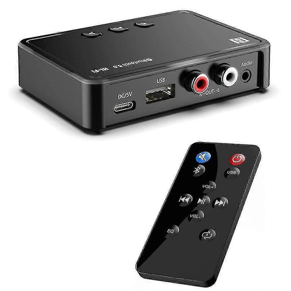 Nfc Bluetooth 5.0 Audio Receiver 3.5mm Aux Rca Adapter With Control PXCL