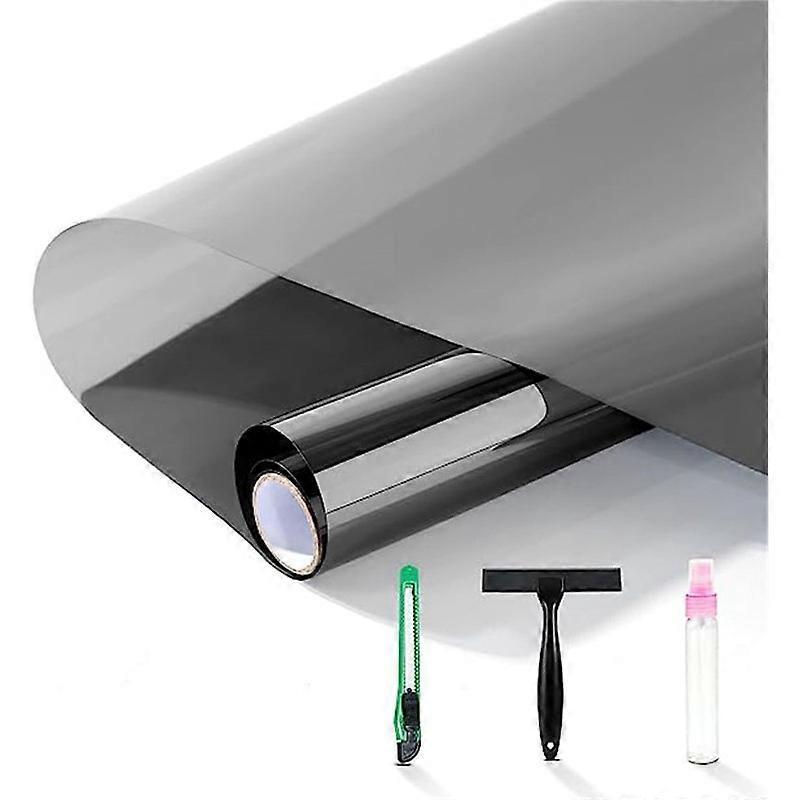 One-Way Window Privacy Film with Free Installation Tools, Premium PET Material