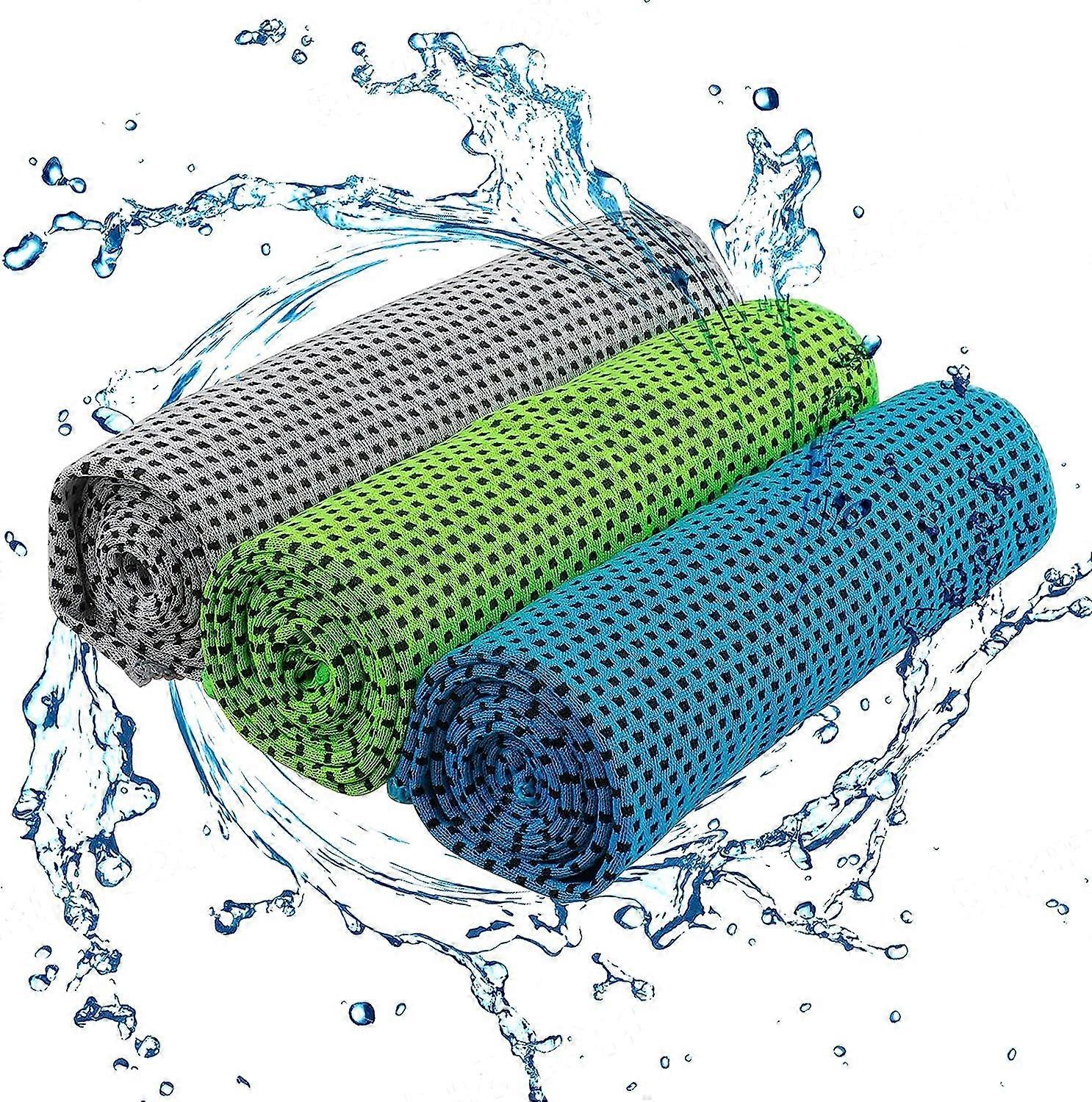 Viilentävä pyyhe, urheilujääpyyhe, nopeasti kuivuva kylmä huopa, hikeä imevä mikrokuituliina, nopeasti jäähtyvä pyyhehuivi