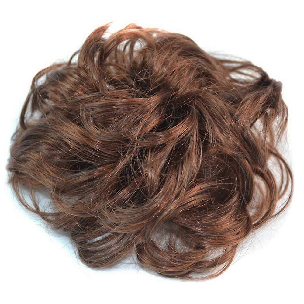 Hair Pack Fluffy Culred Light Brwon Wig