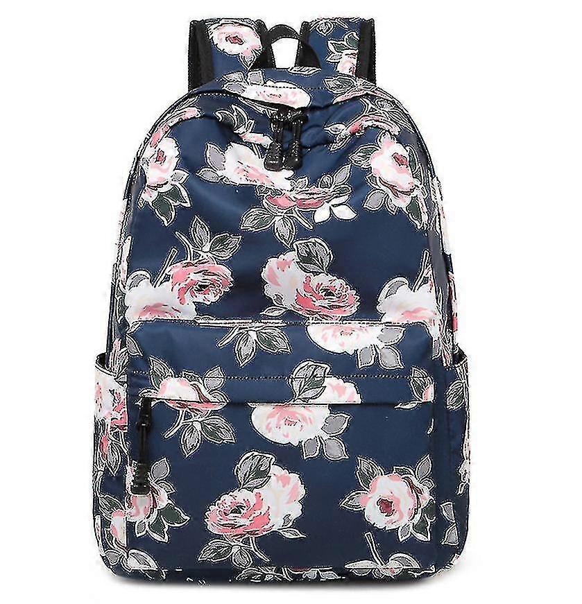 Bolsa de viagem à prova d'água com flores impressas de estilo étnico escolar para mulheres - SNNGV