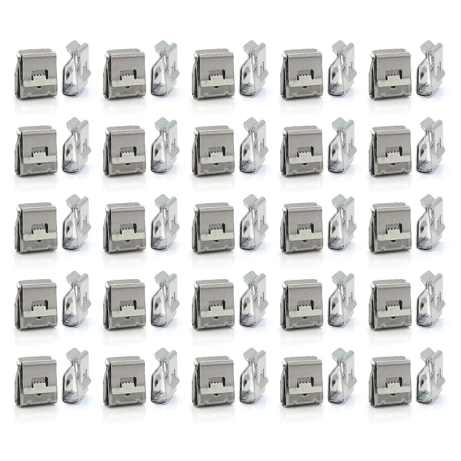 50Pcs Solar Panel Cable Clips Management 2 Wire PV Wire Clip Locking Fastener