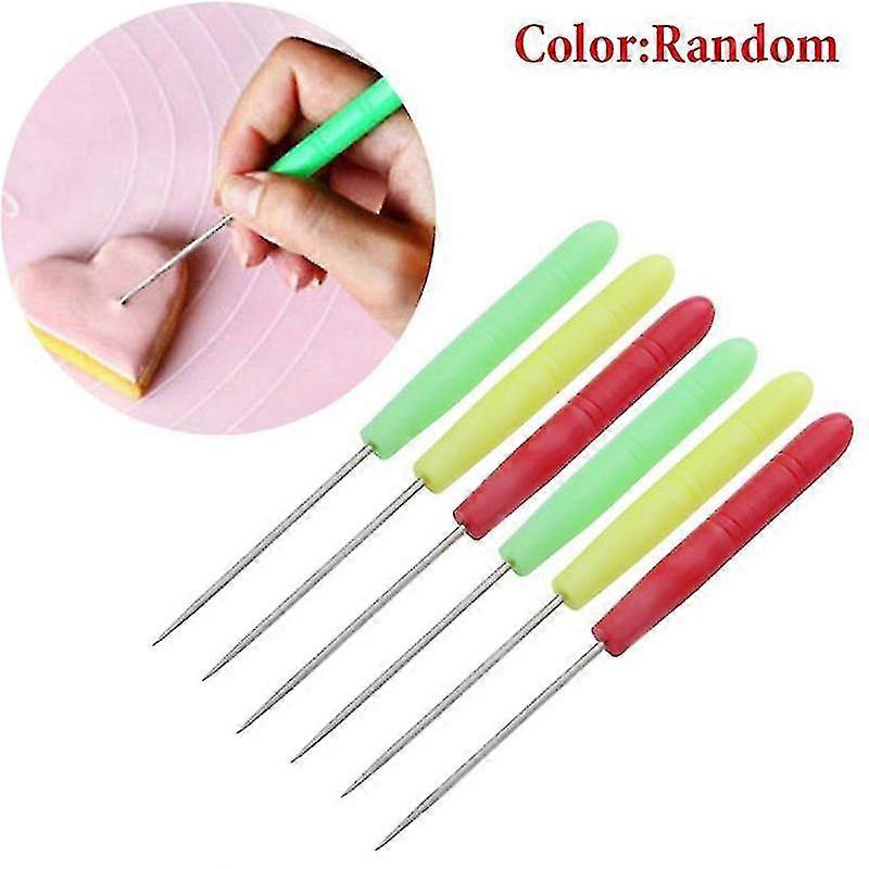6 Pcs Scriber Needle Cake Decorating Needle, Sculpting Modeling Needle For Cookie Royal Icing, Scriber Needle